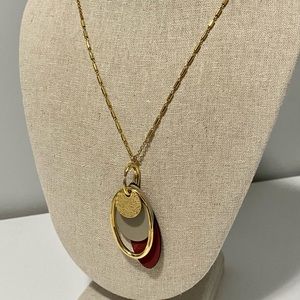 Stella & Dot Color Pop Gold Versatile Pendant
